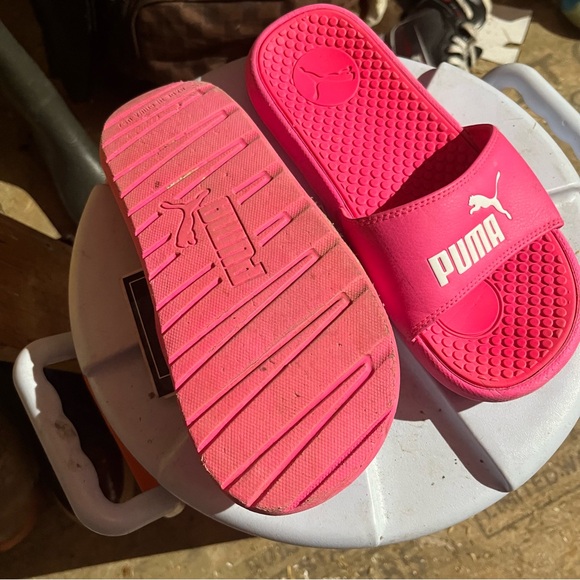 Puma Fuchsia Slide Sandals - Picture 2 of 4